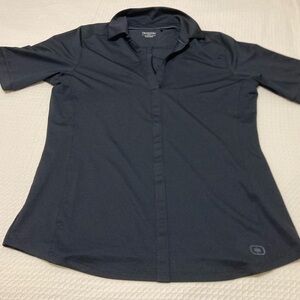 Women’s black Ogio golf/polo shirt, size M